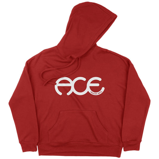 Ace Rings Pullover Hoodie - Brick Red