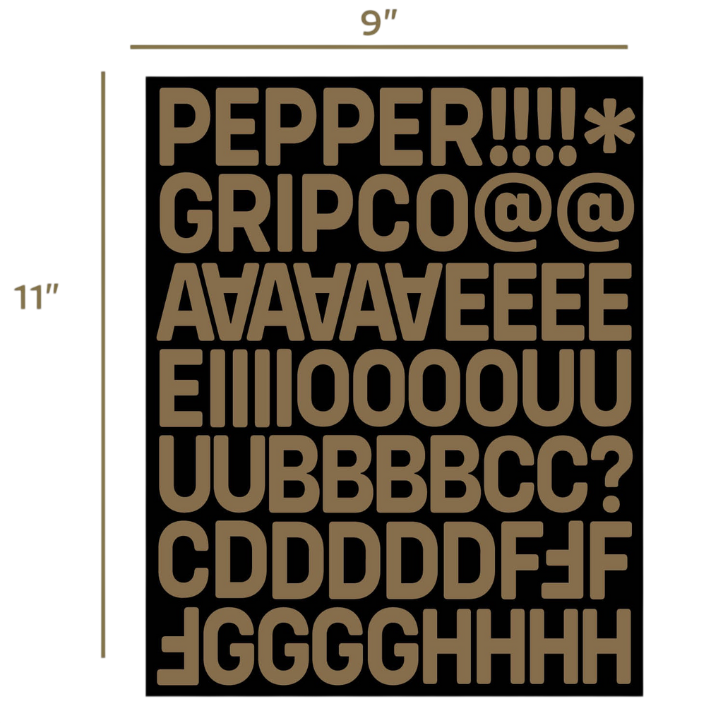 Pepper Alphanumeric Custom Griptape Kit